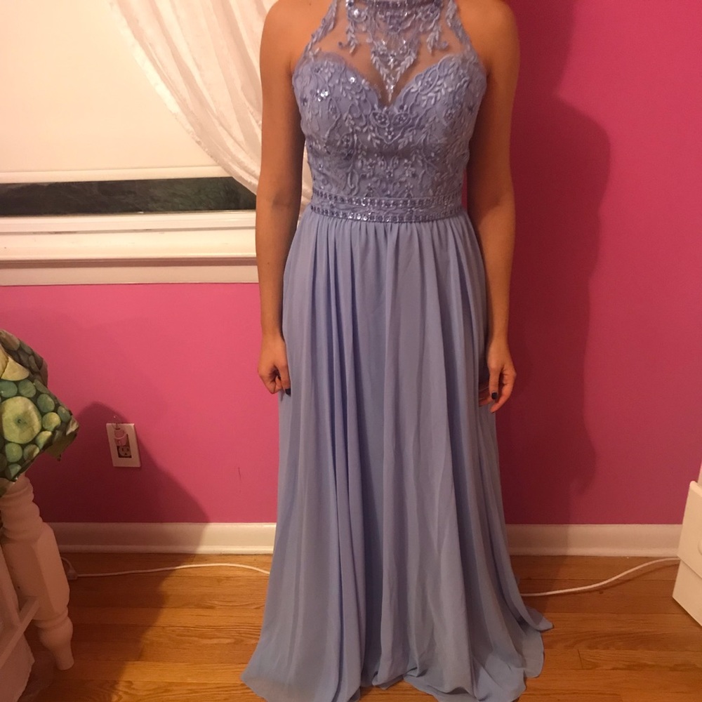 Light blue bridesmaid dress